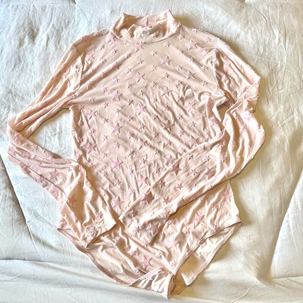 Forever 21 Pink Star Bodysuit